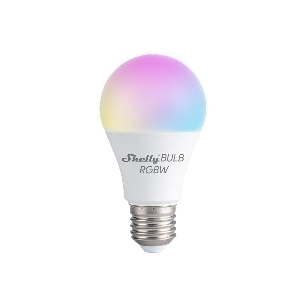 Shelly Duo RGBW (E27) okosizzó WiFi-s, fénymelegség- és fényerő-szabályozható fehér + színes